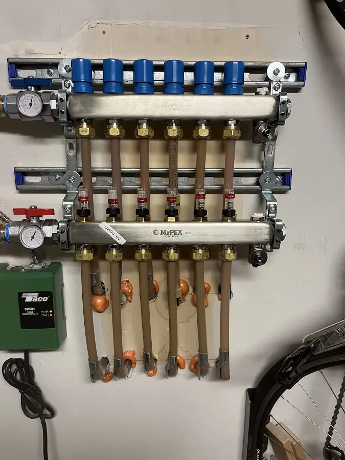 Plumber performing Leak Detection at a residential property in Sugar Grove